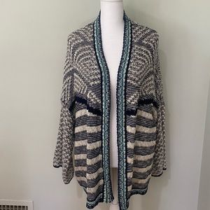 Umgee Open Front Cardigan Sweater Boho Bohomian Ultra Comfy Oversized Small